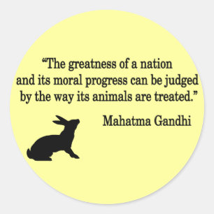 Mahatma Gandhi Quote Collection Classic Round Sticker