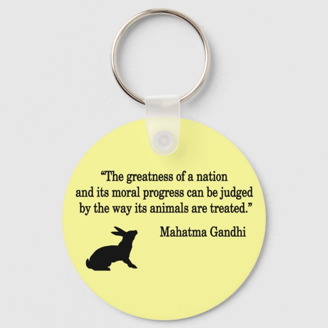 Mahatma Gandhi Quote Collection Key Ring (Front)