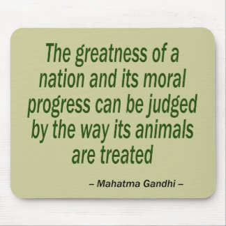 Mahatma Gandhi Quote Mouse Mat