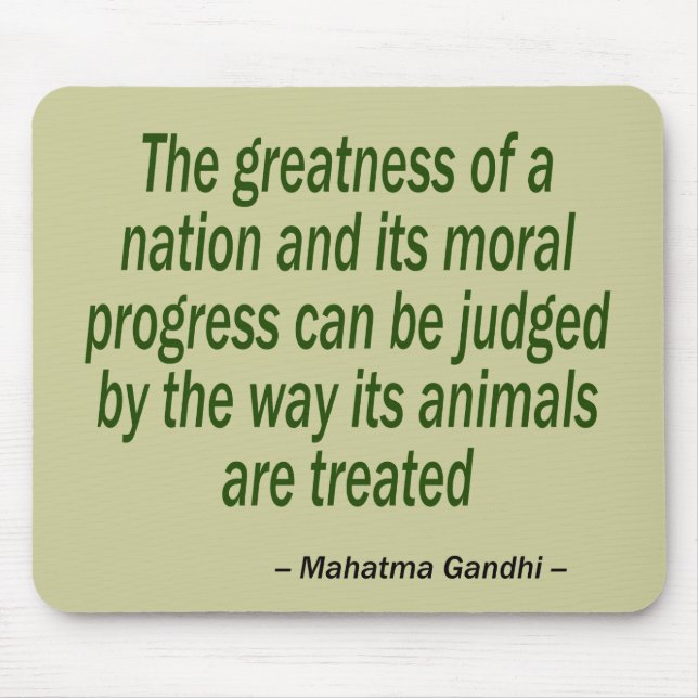 Mahatma Gandhi Quote Mouse Mat (Front)