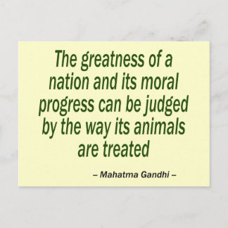 Mahatma Gandhi Quote Postcard