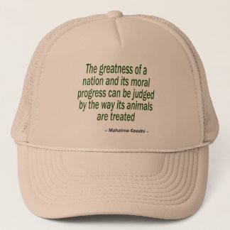 Mahatma Gandhi Quote Trucker Hat