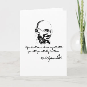Mahatma Gandhi - survival Card