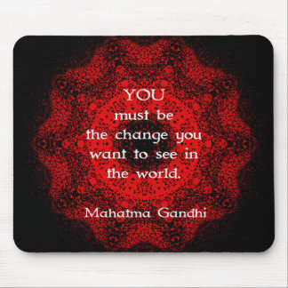 Mahatma Gandhi Wisdom Saying about action Mouse Mat