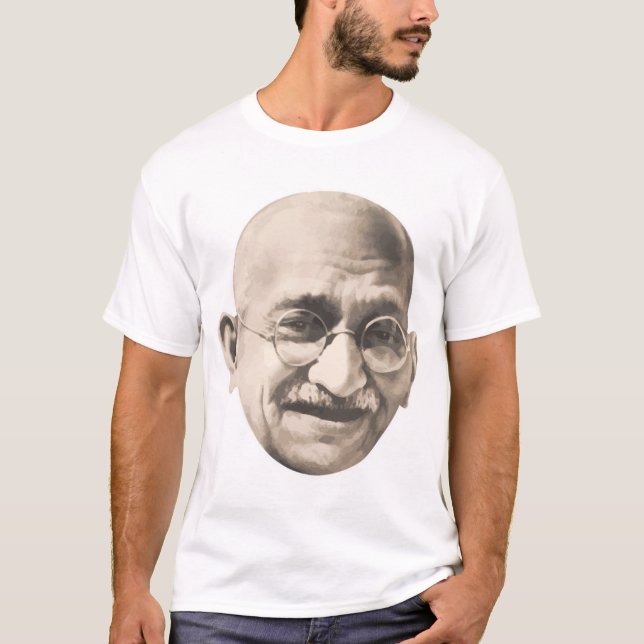 Mahatma Ghandi FACE T-Shirt (Front)