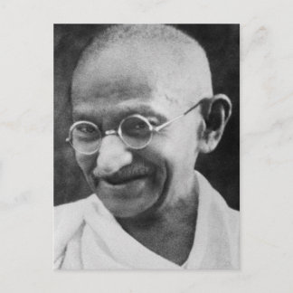 Mahatma Ghandi Portrait Photograph Postcard