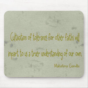 Mahatma Ghandi Quote Mouse Mat