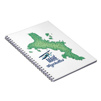 Mahé, Seychelles Vintage map Notebook