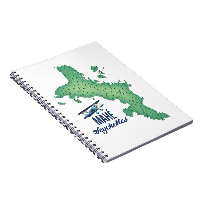 Mahé, Seychelles Vintage map Notebook (Right Side)