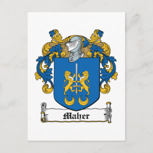 Maher Family Crest Postcard