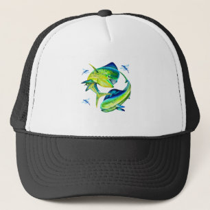 Mahi Mahi Bull and Cow Trucker Hat