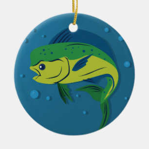 Mahi Mahi Ceramic Tree Decoration