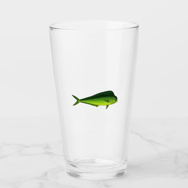 Mahi Mahi - Dolphin Fish - Dorado Glass (Front)