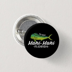 Mahi Mahi Key West Florida Fishing Coryphaena Gift 3 Cm Round Badge