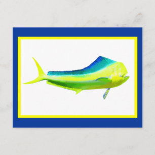 Mahi Mahi saltwater fishing graphic Invitation