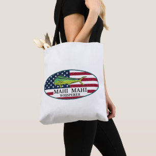 Mahi Mahi Whisperer Nautical Coastal Mahi Mahi Tote Bag