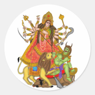 Mahishasur Mardini Durga Stickers