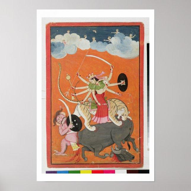 'Mahishasuramardini', from the 'Devimahatmya of Ma Poster (Front)