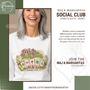 Mahj & Margaritas Social Club Ladies Long-Sleeve T-Shirt