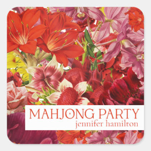 Mahjjong Party Customizable Sticker