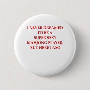 MAHJONG 6 CM ROUND BADGE