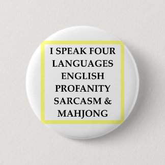 MAHJONG 6 CM ROUND BADGE