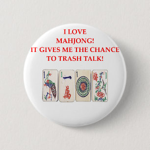 MAHJONG 6 CM ROUND BADGE