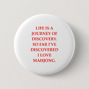 MAHJONG 6 CM ROUND BADGE