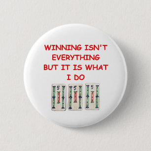 MAHJONG 6 CM ROUND BADGE