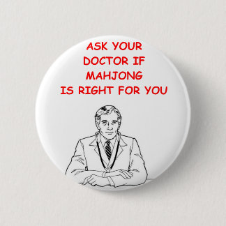 MAHJONG 6 CM ROUND BADGE