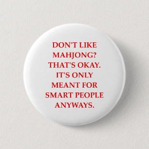 MAHJONG 6 CM ROUND BADGE