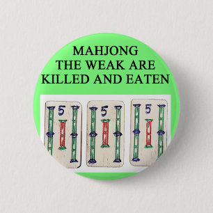MAHJONG 6 CM ROUND BADGE
