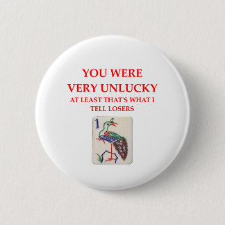 mahjong 6 cm round badge