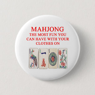 MAHJONG 6 CM ROUND BADGE