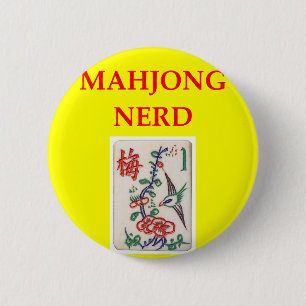 MAHJONG 6 CM ROUND BADGE