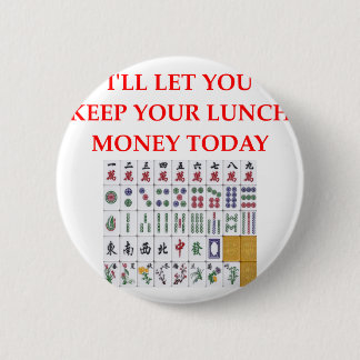 mahjong 6 cm round badge