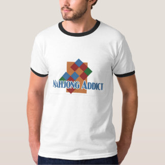Mahjong Addict's ringer-t T-Shirt