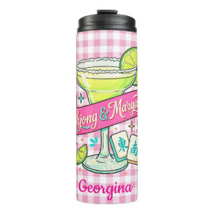 Mahjong and Margaritas Game Night Cocktail Thermal Tumbler