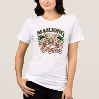 Mahjong and Martinis Girls’ Game Night T-Shirt Tri-Blend Shirt