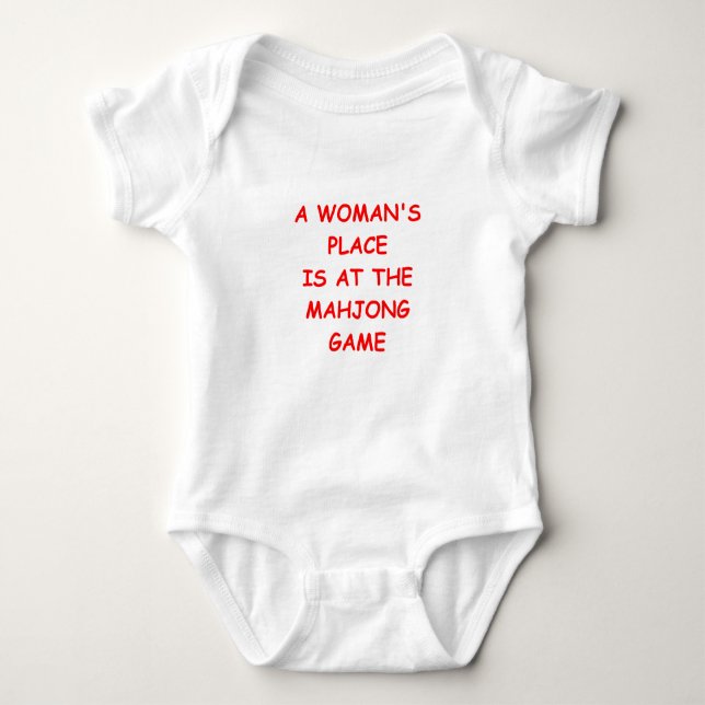 mahjong baby bodysuit (Front)