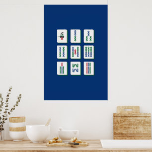 Mahjong Bamboo Tiles Art Print