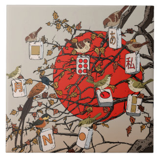 Mahjong Birds Game Tile
