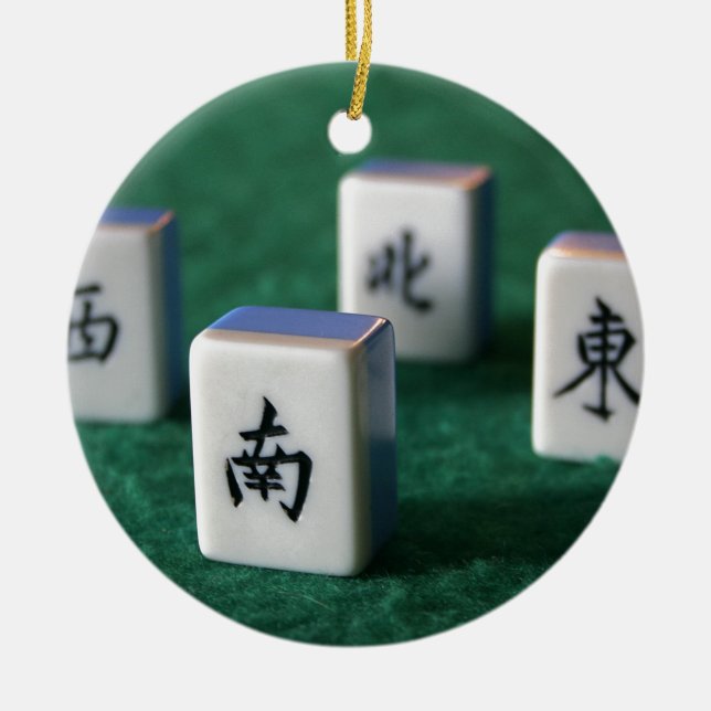 Mahjong Ceramic Tree Decoration (Front)