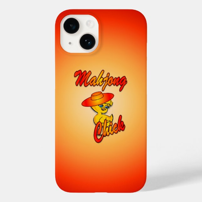 Mahjong Chick #5 Case-Mate iPhone Case (Back)