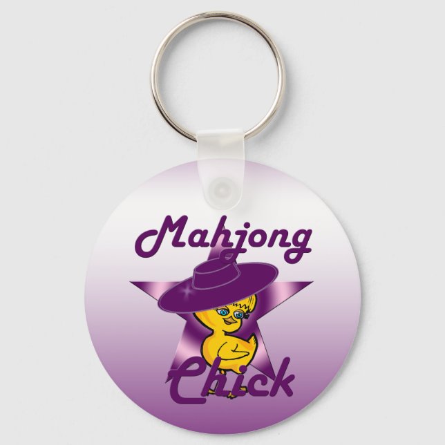 Mahjong Chick #9 Key Ring (Front)