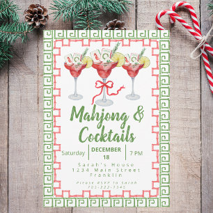 Mahjong Cocktails Christmas Party Grandmillennial