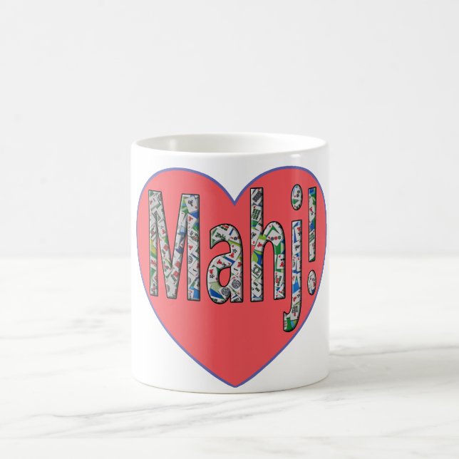 Mahjong Coffee Mug - Love Mahj! (Center)