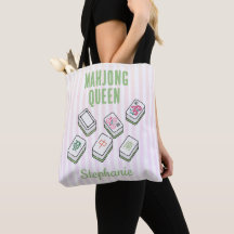 Mahjong Crew Player Name Mahj Club Pink Stripe