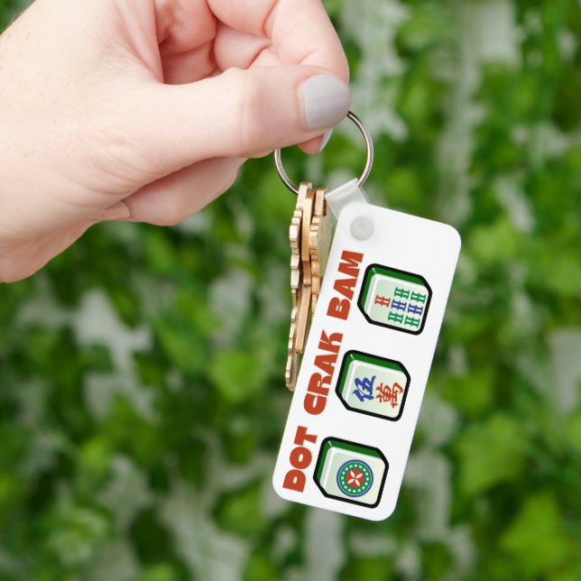 Mahjong Dot Crak Bam   Key Ring (Hand)