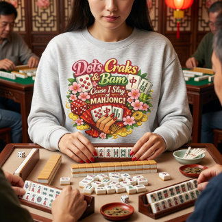 Mahjong Dots, Crakes And Bam Sweatshirt